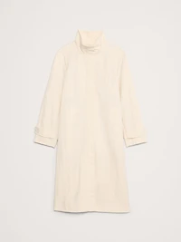 Water-Resistant Coat with Bucket Hat