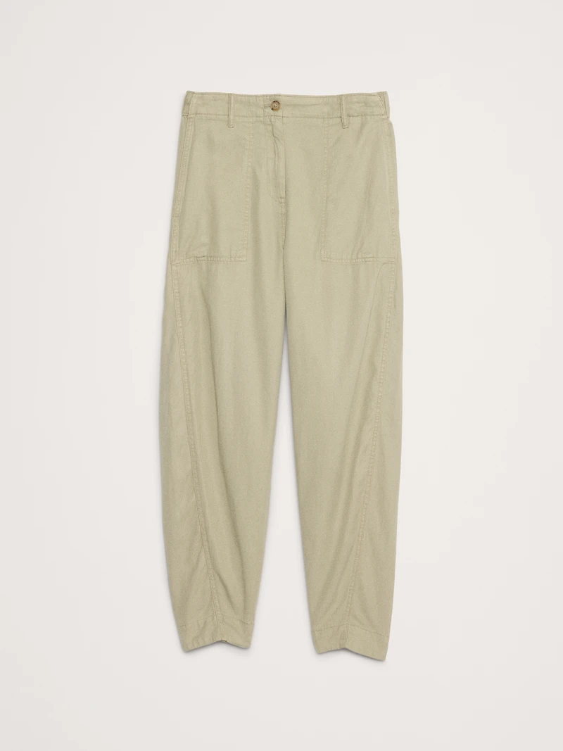 Super-Soft Soma High-Rise Barrel-Leg Pant
