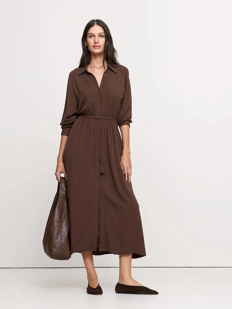 Gauze Shirt Dress