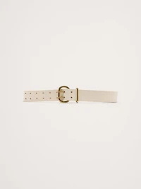 Leather Double-Punch Waist Belt