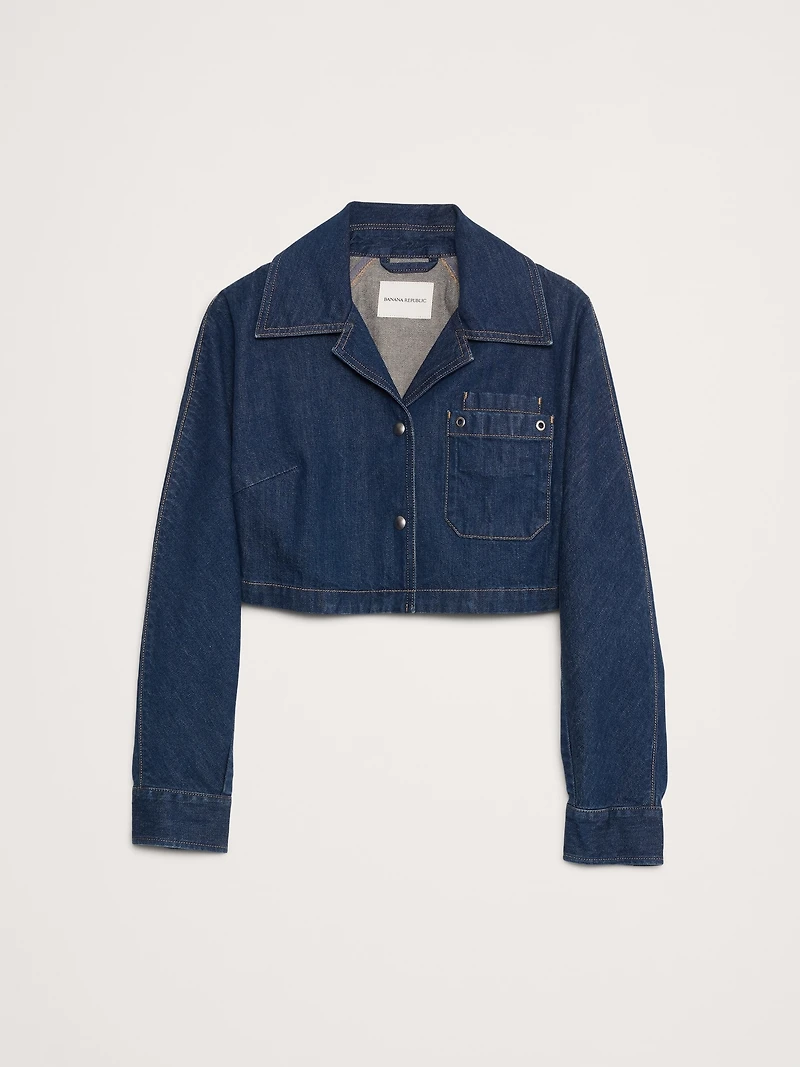 Ultra-Cropped Denim Jacket