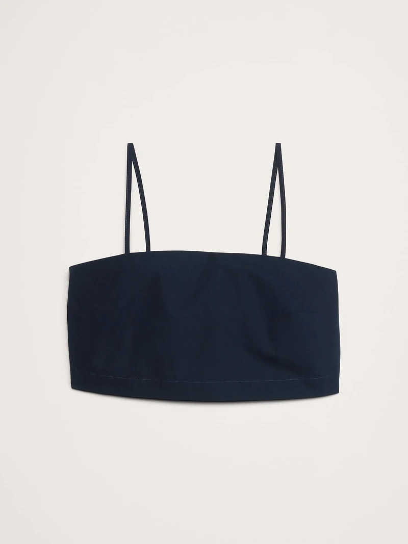 Cotton Poplin Cropped Cami