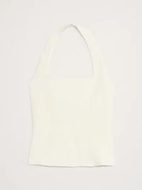 Sculpted Square-Neck Halter Top
