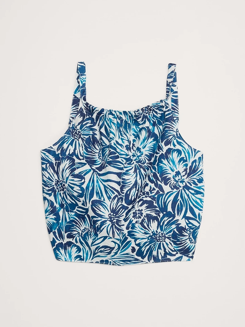 Linen Open-Back Tank