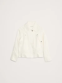 Oversized Viscose-Linen Popover