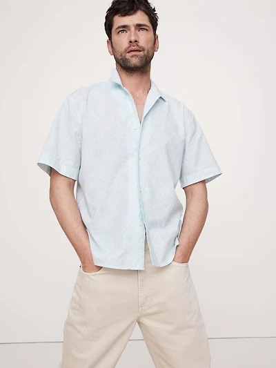 Standard-Fit Lightweight Cotton Resort Shirt