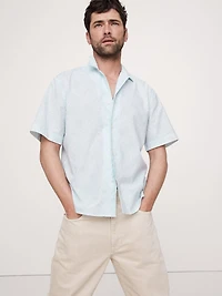 Standard-Fit Lightweight Cotton Resort Shirt