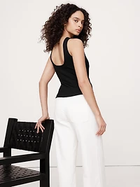 Everywhere Ponte Scoop-Back Top