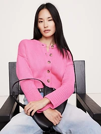 Cotton Cropped Cardigan