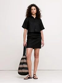 Linen Mini Skirt