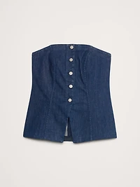 Strapless Denim Vest