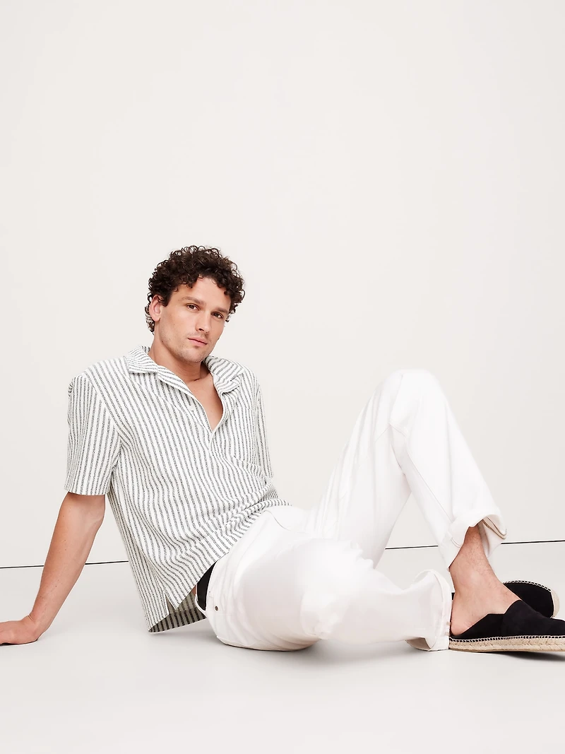 Stripe Terry Polo