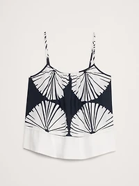 Color-Block Cotton Poplin Tank