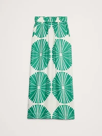 Linen Pull-On Maxi Skirt
