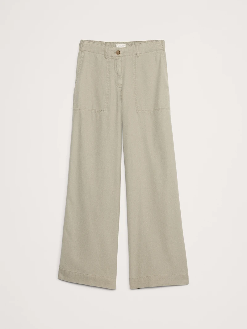 Super-Soft Soma Mid-Rise Wide-Leg Pant