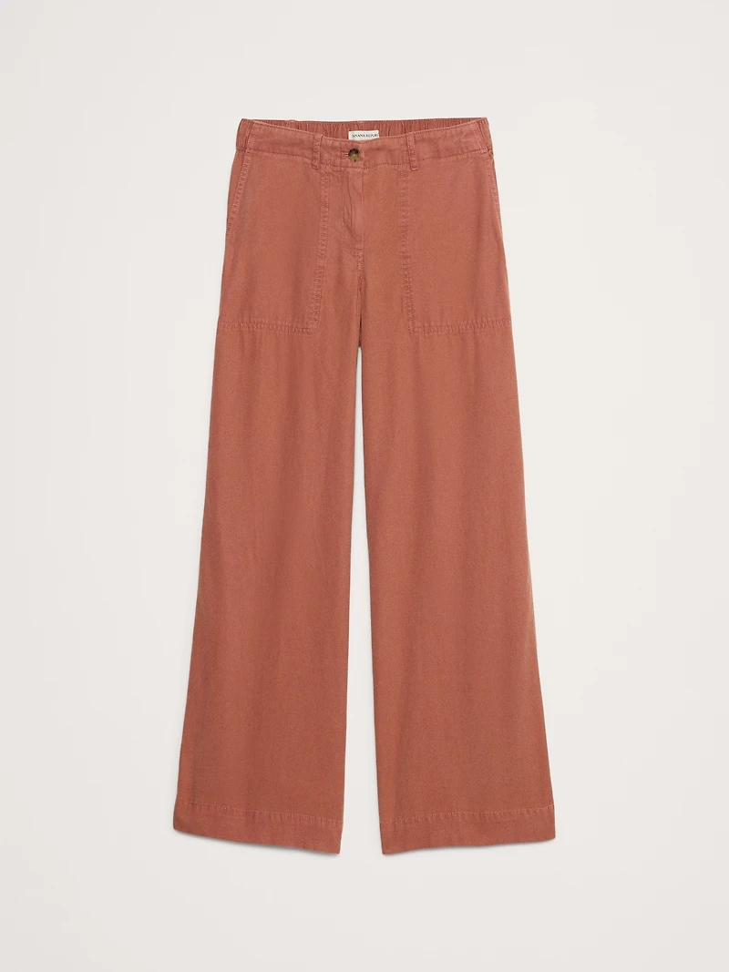 Super-Soft Soma Mid-Rise Wide-Leg Pant