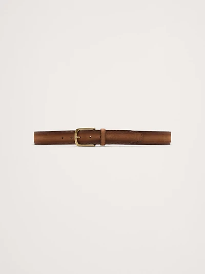 Cinza Nubuck Leather Belt