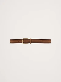 Cinza Nubuck Leather Belt