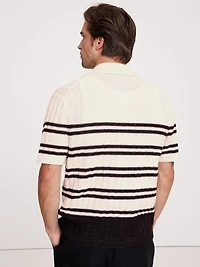 Cotton-Linen Resort Sweater Polo