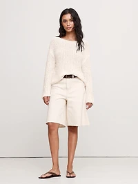 Oversized Scoop-Back Sweater