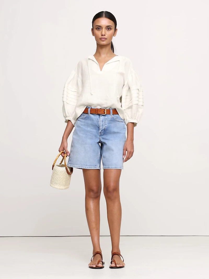 Linen Peasant Blouse