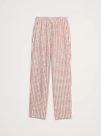 Linen Pull-On Ankle Pant
