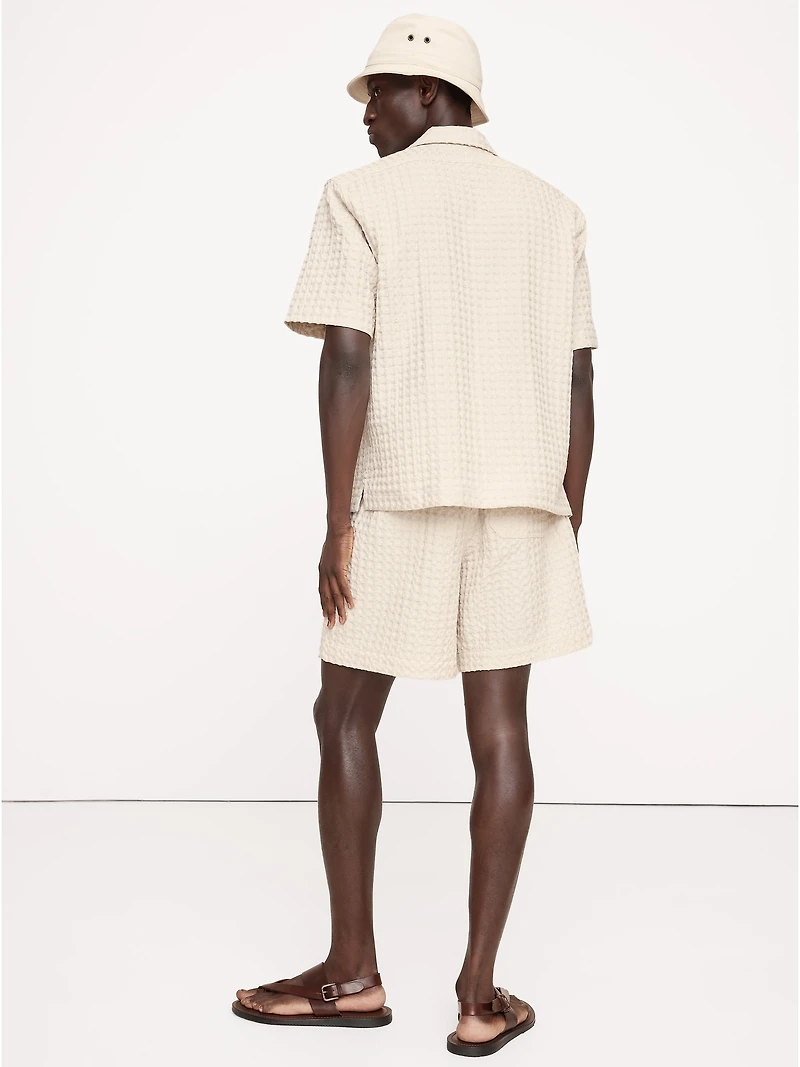 7" Waffle Cotton Pull-On Short