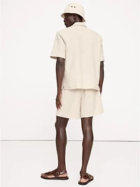 7" Waffle Cotton Pull-On Short