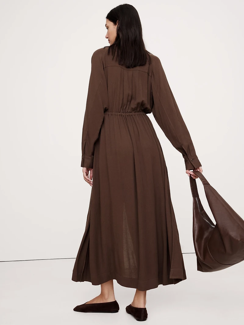 Gauze Shirt Dress