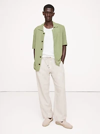 Crochet Cotton Knit Shirt