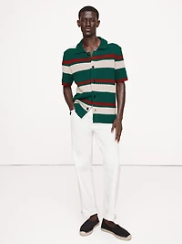 Crochet Cotton Knit Shirt