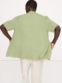 Crochet Cotton Knit Shirt