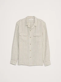 Standard-Fit Linen Resort Shirt