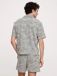 Jacquard Knit Resort Shirt