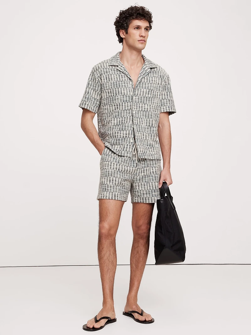 5" Jacquard Knit Pull-On Short