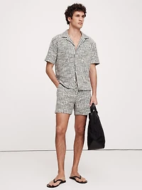 5" Jacquard Knit Pull-On Short