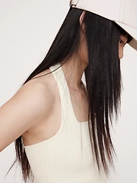 Sculpted Square-Neck Halter Top