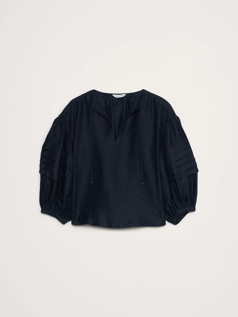 Linen Peasant Blouse