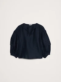 Linen Peasant Blouse