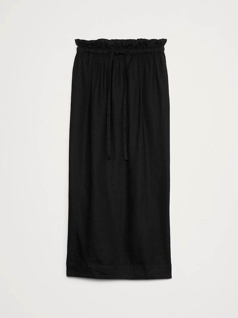 Linen Midi Skirt