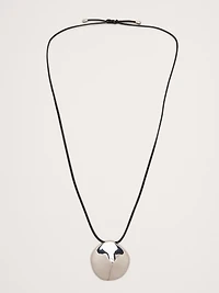 O-Ring Sculpted Medallion Necklace