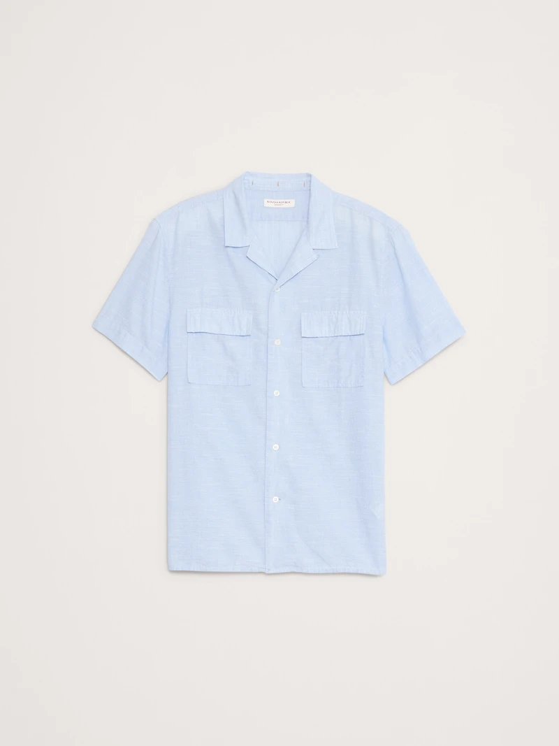Standard-Fit Lightweight Cotton Resort Shirt