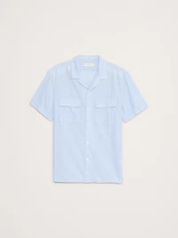 Standard-Fit Lightweight Cotton Resort Shirt