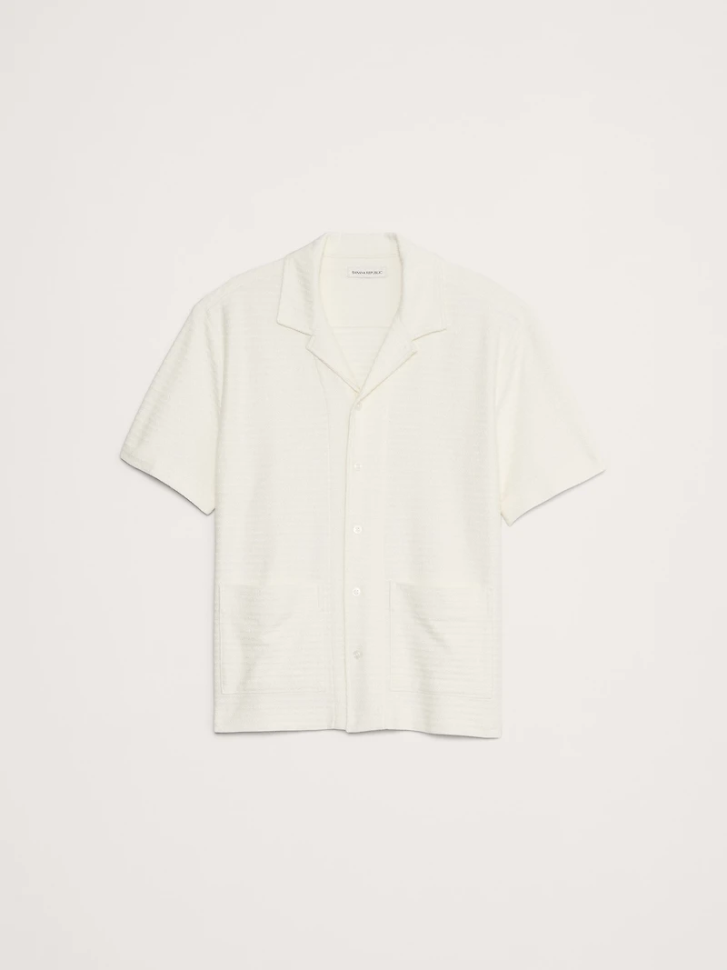 Terry Stripe Resort Shirt