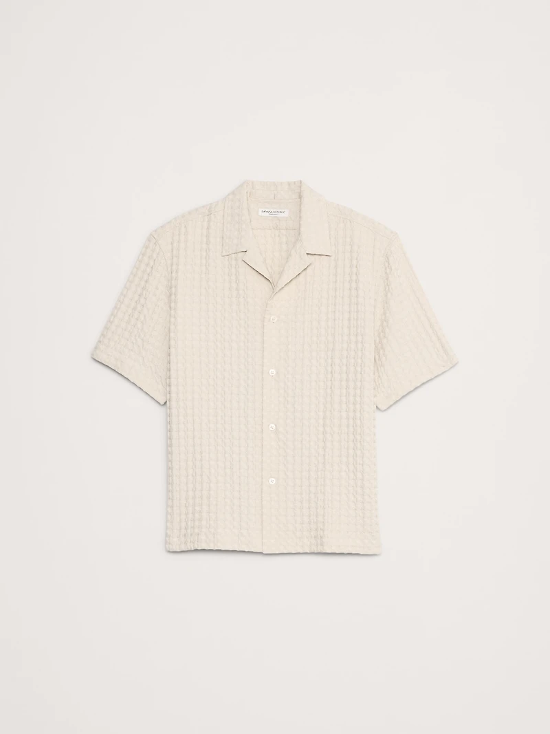 Waffle Cotton Resort Shirt