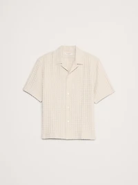 Waffle Cotton Resort Shirt