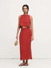 Tencel™-Linen Eyelet Tank