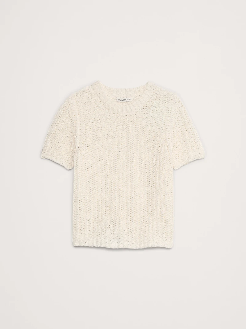 Shrunken Short-Sleeve Sweater