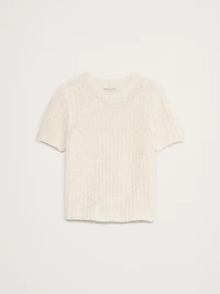Shrunken Short-Sleeve Sweater