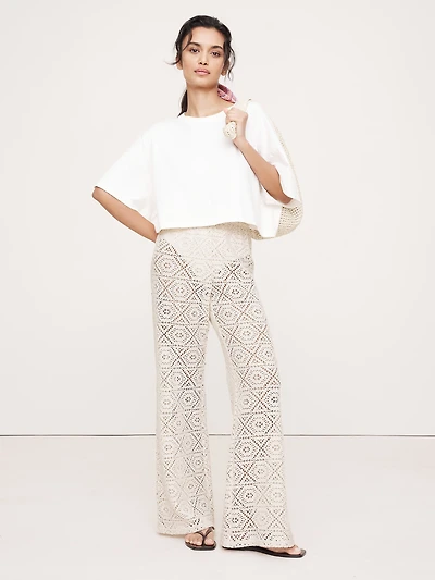 Flared Italian Lace Beach Pant